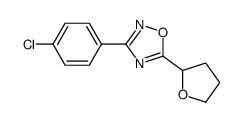 3-(4-chlorophenyl)-5-(oxolan-2-yl)-1,2,4-oxadiazole Structure