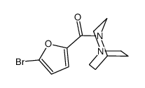 (5-bromofuran-2-yl)-(1,4-diazabicyclo[3.2.2]nonan-4-yl)methanone结构式