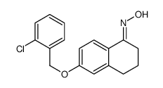 N-[6-[(2-chlorophenyl)methoxy]-3,4-dihydro-2H-naphthalen-1-ylidene]hydroxylamine Structure