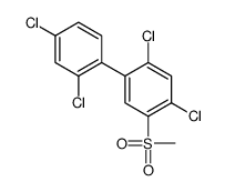 1,5-dichloro-2-(2,4-dichlorophenyl)-4-methylsulfonylbenzene Structure