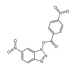 6-nitro-1-(4-nitro-benzoyloxy)-1H-benzotriazole Structure