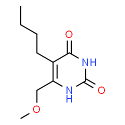 2,4(1H,3H)-Pyrimidinedione, 5-butyl-6-(methoxymethyl)- (9CI)结构式
