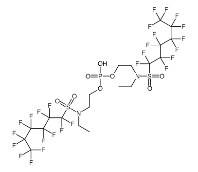 N,N'-[phosphinicobis(oxyethylene)]bis[N-ethyltridecafluorohexanesulphonamide]结构式