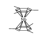 bis(η6-1,3,5-trimethylbenzene)niobium(0) Structure