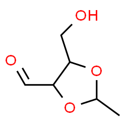 1,3-Dioxolane-4-carboxaldehyde, 5-(hydroxymethyl)-2-methyl- (9CI) structure