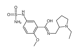 N-[(1-ethylpyrrolidin-2-yl)methyl]-2-methoxy-5-(sulfamoylamino)benzamide结构式
