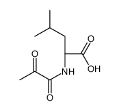 (2S)-4-methyl-2-(2-oxopropanoylamino)pentanoic acid结构式