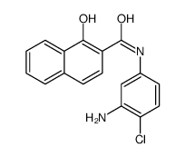 N-(3-amino-4-chlorophenyl)-1-hydroxynaphthalene-2-carboxamide结构式