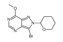 3-bromo-7-methoxy-2-(tetrahydropyran-2-yl)pyrazolo[4,3-d]pyrimidine结构式