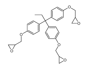 2-[[4-[1,1-bis[4-(oxiran-2-ylmethoxy)phenyl]propyl]phenoxy]methyl]oxirane Structure
