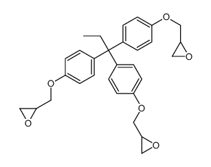 2-[[4-[1,1-bis[4-(oxiran-2-ylmethoxy)phenyl]propyl]phenoxy]methyl]oxirane结构式