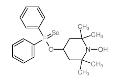 (1-hydroxy-2,2,6,6-tetramethyl-4-piperidyl)oxy-diphenyl-selanylidene-phosphorane Structure