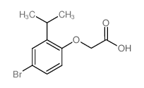 2-(4-Bromo-2-isopropylphenoxy)acetic acid结构式