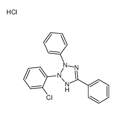 2-(2-chlorophenyl)-3,5-diphenyl-1H-tetrazol-1-ium,chloride Structure