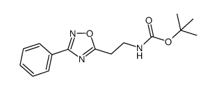 tert-butyl [2-(3-phenyl-1,2,4-oxadiazol-5-yl)ethyl]carbamate Structure