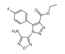 ethyl 1-(4-aminofurazan-3-yl)-5-(4-fluorophenyl)-1H-1,2,3-triazole-4-carboxylate Structure