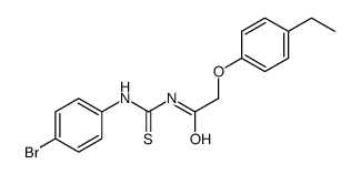 N-[(4-bromophenyl)carbamothioyl]-2-(4-ethylphenoxy)acetamide结构式