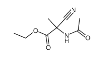 ethyl 2-N-acetylamino-2-cyanopropionate结构式