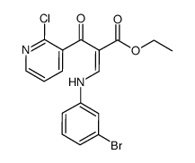 Ethyl 3-(3-Bromoanilino)-2-(2-Chloronicotinoyl) Acrylate Structure