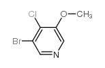 3-溴-4-氯-5-甲氧基吡啶结构式