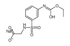 N-[[3-[(Ethoxycarbonyl)amino]phenyl]sulfonyl]glycine sodium salt结构式