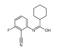 Cyclohexanecarboxamide, N-(2-cyano-3-fluorophenyl)- (9CI)结构式