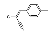 (E)-2-chloro-3-(p-tolyl)acrylonitrile结构式