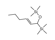 trimethyl((1-(trimethylsilyl)hex-2-en-1-yl)oxy)silane结构式