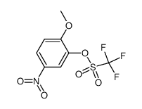 trifluoromethanesulfonic acid 2-methoxy-5-nitrophenyl ester结构式