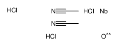 acetonitrile,oxoniobium,trihydrochloride Structure