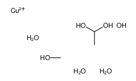 copper,ethane-1,1-diol,methanol,trihydroxyphosphanium,trihydrate Structure