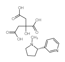 (S)-nicotine citrate结构式