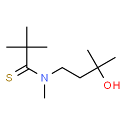 Propanethioamide,N-(3-hydroxy-3-methylbutyl)-N,2,2-trimethyl- Structure