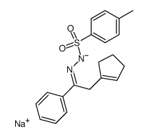 sodium salt of α-(cyclopenten-1-yl)acetophenone N-tosylhydrazone结构式