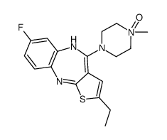 2-ethyl-7-fluoro-4-(4-methyl-4-oxidopiperazin-4-ium-1-yl)-5H-thieno[3,2-c][1,5]benzodiazepine Structure