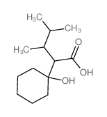 2-(1-hydroxycyclohexyl)-3,4-dimethyl-pentanoic acid Structure