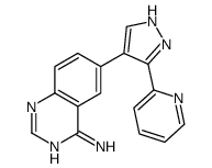 6-(3-吡啶-2-基-1H-吡唑-4-基)-喹唑啉-4-胺结构式