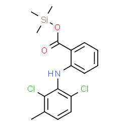 2-[(2,6-Dichloro-3-methylphenyl)amino]benzoic acid trimethylsilyl ester结构式