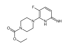 4-(6-Amino-3-fluoro-2-pyridyl)-1-piperazinecarboxylic acid ethyl ester结构式