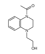 N-(β-hydroxyethyl)-N'-acetyl-1,2,3,4-tetrahydroquinoxaline结构式