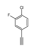 1-CHLORO-4-ETHYNYL-2-FLUORO-BENZENE Structure