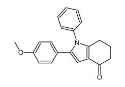 1,5,6,7-Tetrahydro-2-(p-methoxyphenyl)-1-phenyl-4H-indol-4-one structure