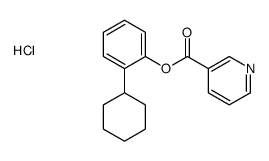 (2-cyclohexylphenyl) pyridine-3-carboxylate,hydrochloride结构式