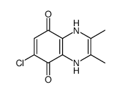 6-chloro-2,3-dimethyl-1,4-dihydroquinoxaline-5,8-dione Structure