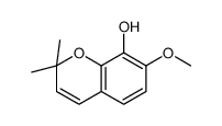 7-methoxy-2,2-dimethylchromen-8-ol Structure