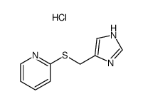 2-(1H-Imidazol-4-ylmethylsulfanyl)-pyridine; hydrochloride结构式