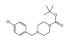 TERT-BUTYL 4-(4-CHLOROBENZYL)PIPERAZINE-1-CARBOXYLATE Structure