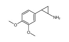 Cyclopropanamine, 2-(3,4-dimethoxyphenyl)-, trans- (9CI) Structure