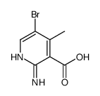 2-氨基-5-溴-4-甲基烟酸结构式