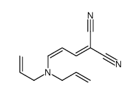 2-[3-[bis(prop-2-enyl)amino]prop-2-enylidene]propanedinitrile结构式